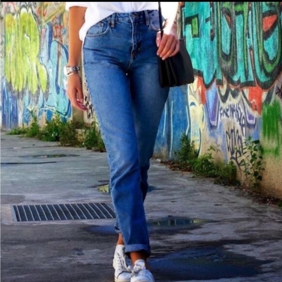 90s Vintage 550 Levi's relaxed fit slim tapered leg high waisted Jeans size 14 - Picture 12 of 13